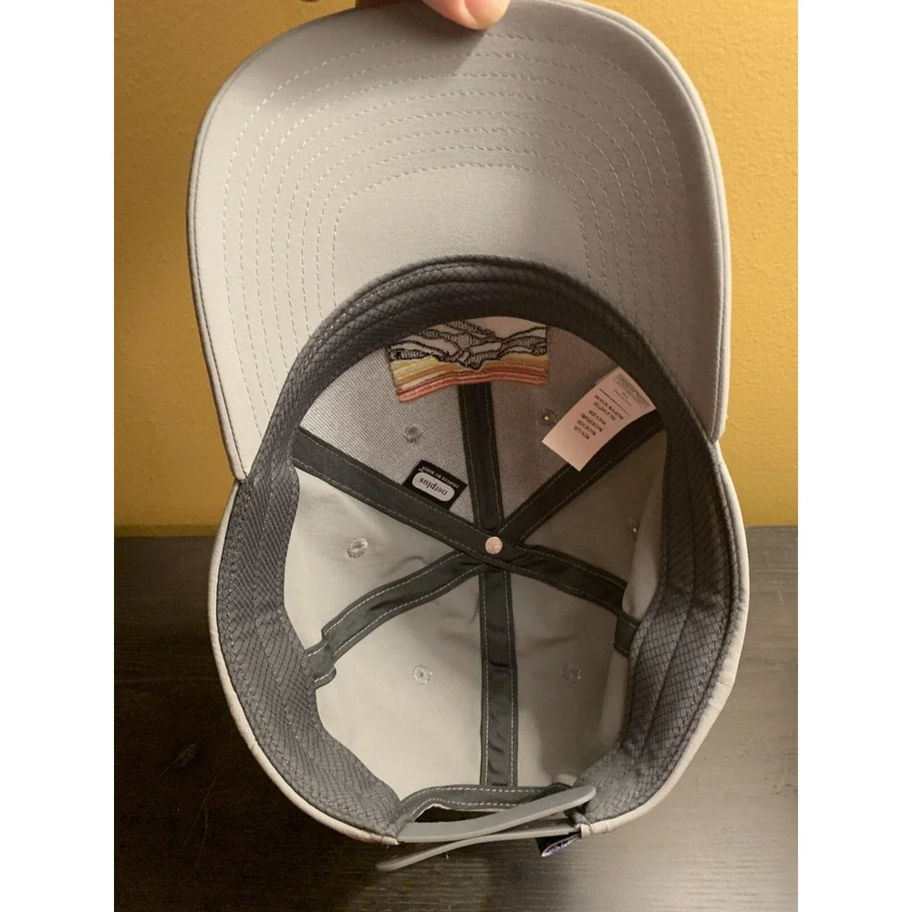 Patagonia Line Logo Ridge Channel Watcher Hat Cap Adjustable SnapBack‎ Gray - Picture 4 of 7